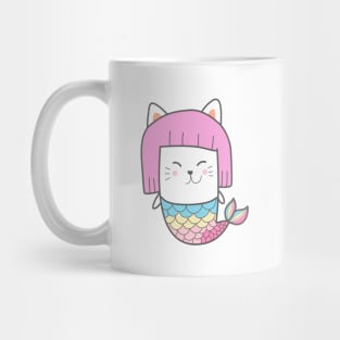 Funy Mermaid Cat Mug